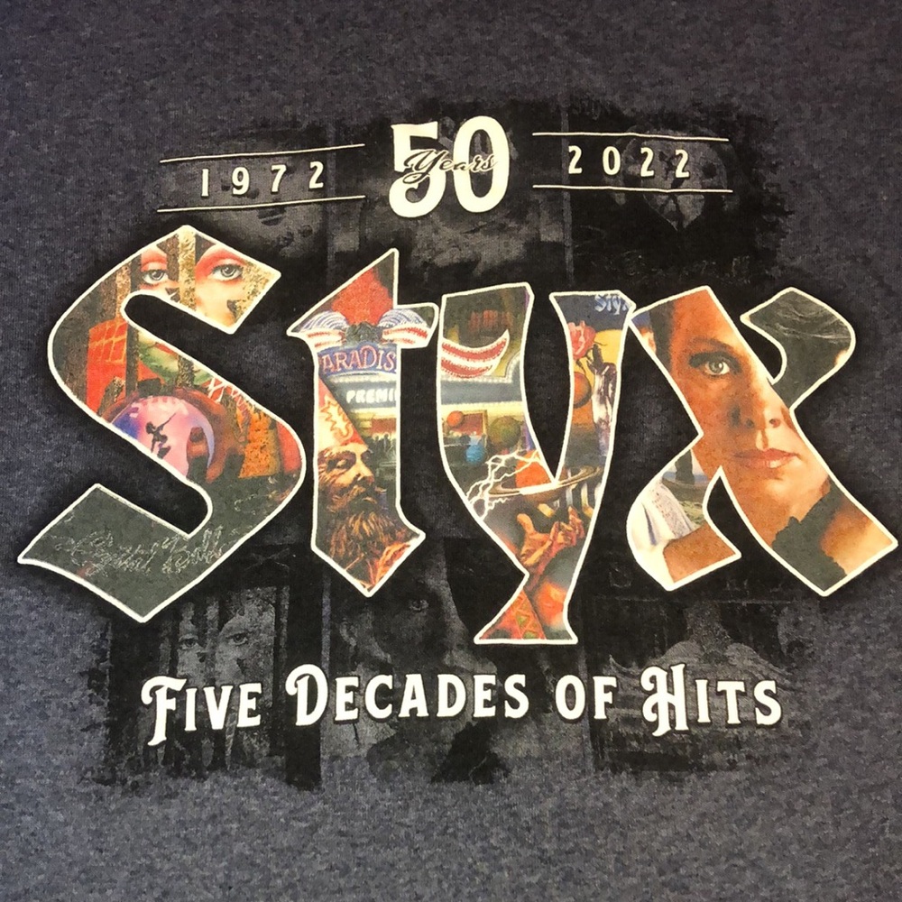Styx 50th Anniversary Concert Tour Tee Shirt - Picture 2 of 9